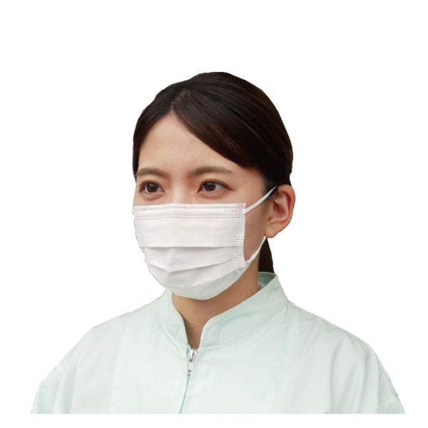 使い捨てマスク ＃7131 三層式マスク スモール 50枚入 川西工業画像