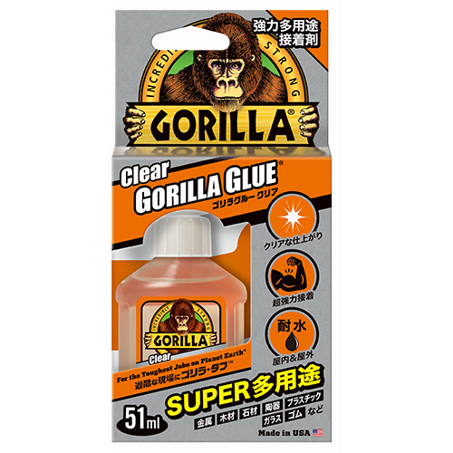 強力多用途接着剤 ｺﾞﾘﾗ ｸﾞﾙｰ ｸﾘｱ 51mL 1本画像