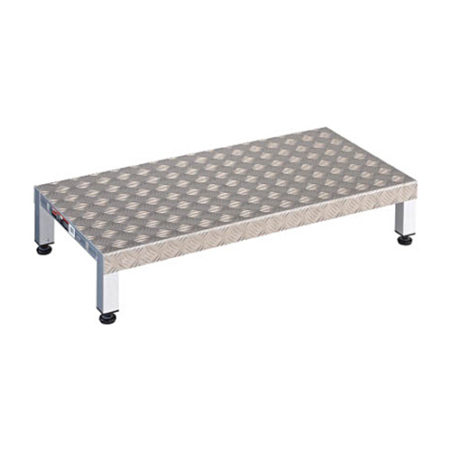 高床用ｱﾙﾐ製ｽﾃｯﾌﾟ 900×450×H190-220 1台画像