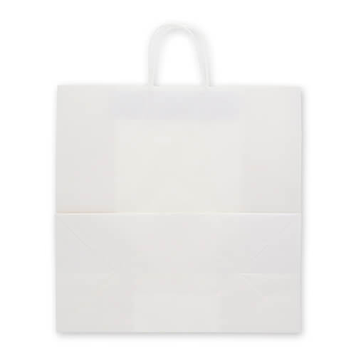 ギフト用やショップバッグに！白無地の大型手提げ紙袋