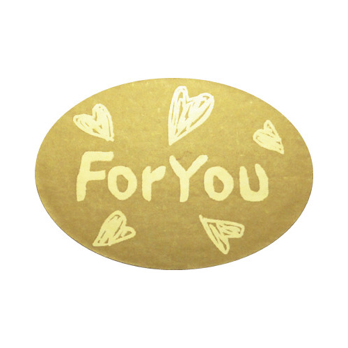 ギフトシール　Ｆｏｒ　Ｙｏｕ　ハート楕円　５００片画像