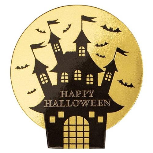 スウィーツ用品 ハロウィンケーキピック オ城-9(100枚) ヘッズ画像