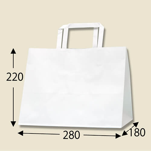 どんなシーンでも活躍！シンプルな白無地の紙袋