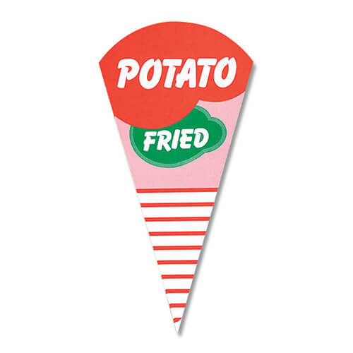 スナック包材 三角ポテト S 100枚画像
