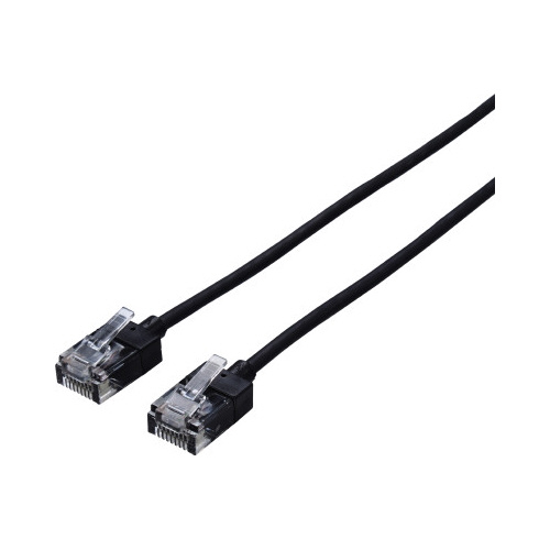 ＬＡＮケーブルＣＡＴ６Ａスリム１０ｍ黒