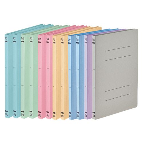 ﾌﾗｯﾄﾌｧｲﾙE(ｴｺﾉﾐｰ) A4ﾀﾃ 150枚収容 背幅18mm 7色ｱｿｰﾄﾊﾟｯｸ 1ﾊﾟｯｸ(12冊)画像