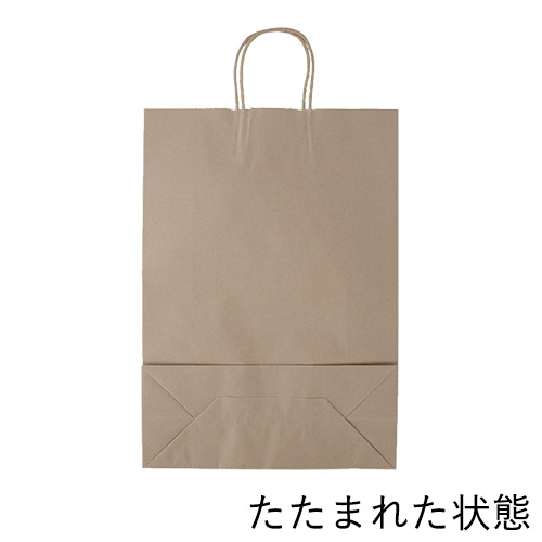 ギフトや引き出物の持ち帰り用に！シンプルなクラフト無地の手提げ紙袋