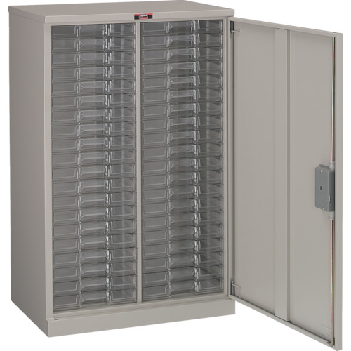 ｶﾀﾛｸﾞｹｰｽ 片開 浅型2列20段 560×395×H880 ﾈｵｸﾞﾚｰ 1台画像