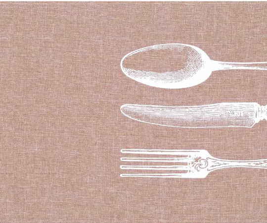 ランチョンマット プレースマット ポリリネンCUTLERY WH カトラリーホワイト画像