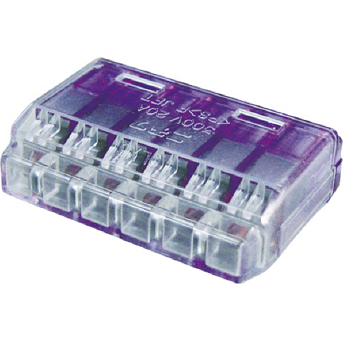 差込形電線ｺﾈｸﾀｰ 極数6 1ﾊﾟｯｸ(6個)画像