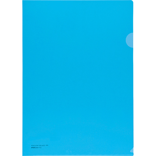 PPｶﾗｰﾎﾙﾀﾞｰ A4 厚さ0.2mm ﾗｲﾄﾌﾞﾙｰ 1ｾｯﾄ(5枚)画像