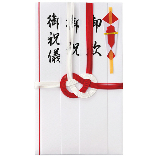祝金封 赤白7本結切 短冊3枚入 1ｾｯﾄ(20枚)画像