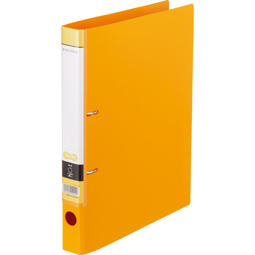 Dﾘﾝｸﾞﾌｧｲﾙ A4ﾀﾃ 2穴 200枚収容 20mmとじ 背幅37mm ｵﾚﾝｼﾞ 1冊画像