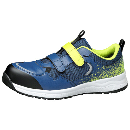 JSAA A種 ｱｸﾃｨﾌﾞｾﾌﾃｨ ﾜｰｸｽﾆｰｶｰ AS-05(EEE) ﾈｲﾋﾞｰ/ﾗｲﾑ 27.0cm 1足画像