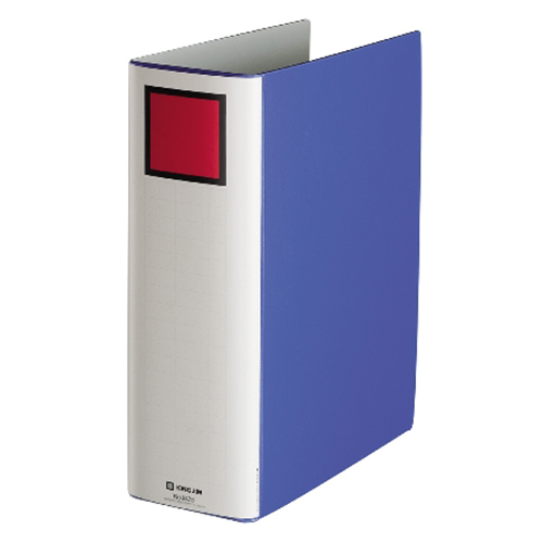 ｷﾝｸﾞﾌｧｲﾙ ｴｺﾛｼﾞｰﾄﾞｯﾁ A4ﾀﾃ 800枚収容 80mmとじ 背幅101mm 青 1冊画像