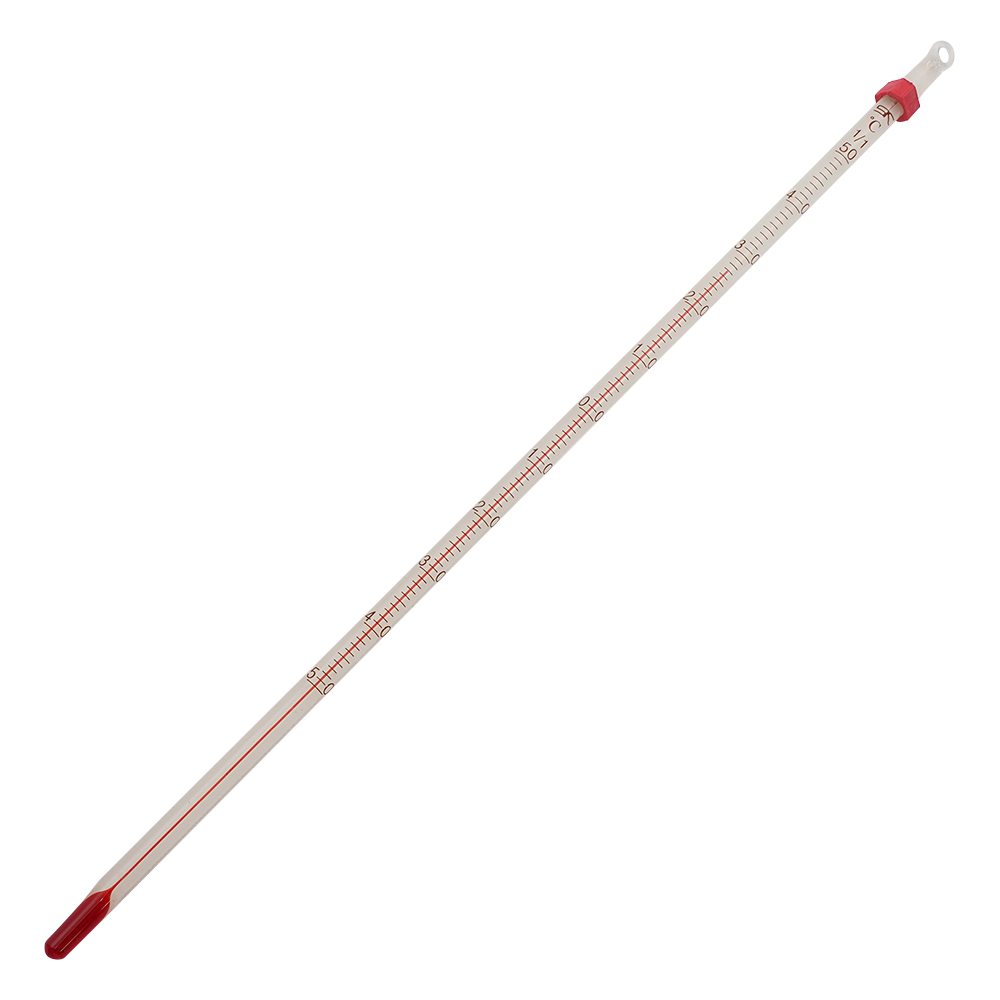 赤液棒状温度計　-50～50℃