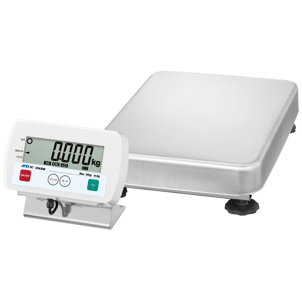 フレーム SUS304　防塵・防水台はかり SCシリーズ  ひょう量:30kg 最小表示:5g  JCSS校正付画像