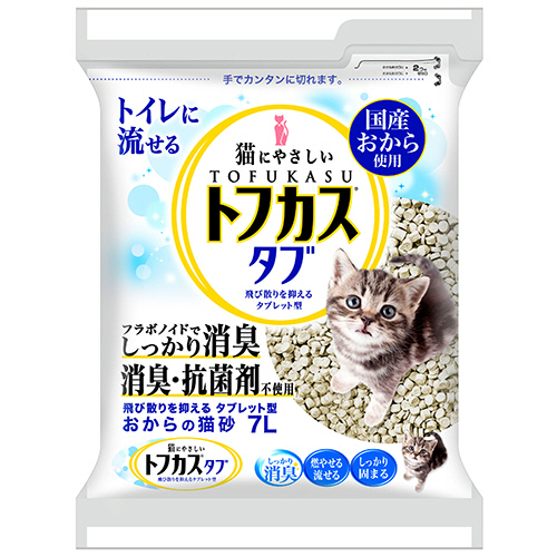 おからの猫砂 ﾄﾌｶｽﾀﾌﾞ 7L 1ﾊﾟｯｸ画像