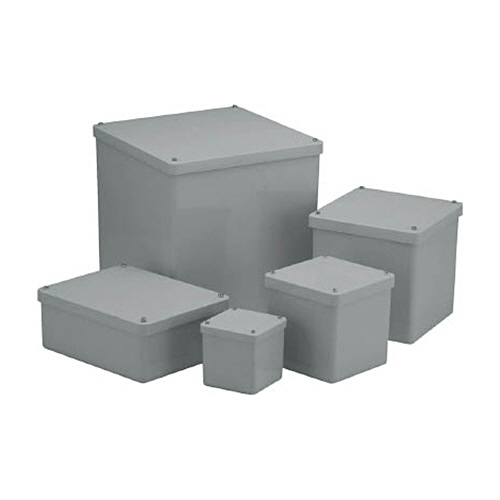 ﾌﾟﾙﾎﾞｯｸｽ(平蓋)(ｸﾞﾚｰ) 1個画像