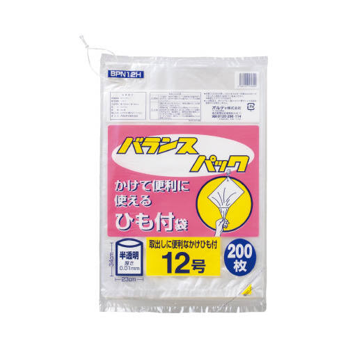 バランスパック規格袋ひも付１２号×１０画像