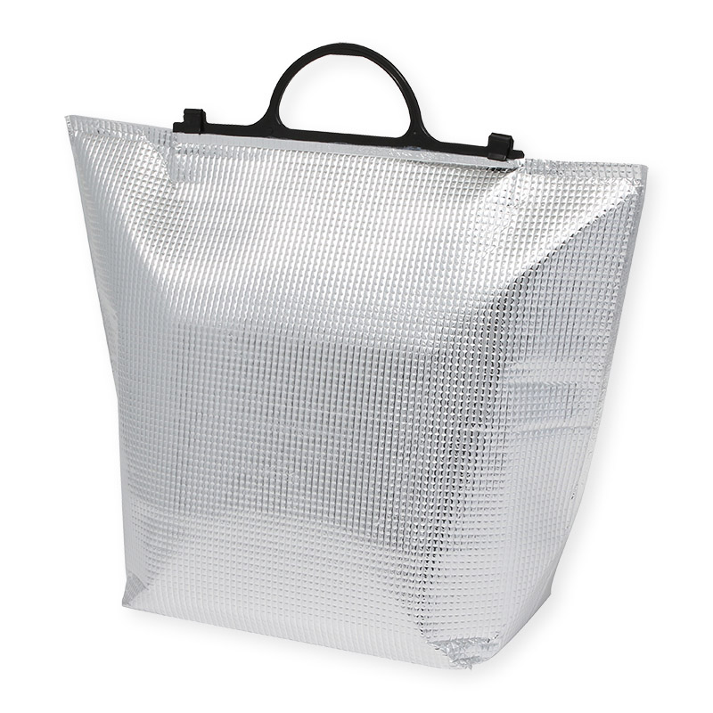 手提げ保冷角底袋（黒）　中　１０Ｐ画像