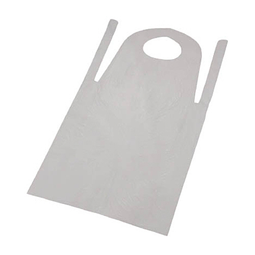 PE使い捨てｴﾌﾟﾛﾝ ｻｲｽﾞﾌﾘｰ ﾎﾜｲﾄ 1箱(50枚)画像