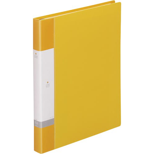 クリヤーブック交換式　黄　Ａ４縦背幅２５ｍｍ画像