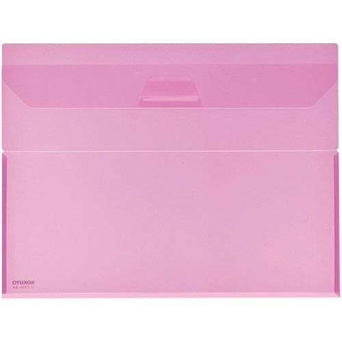 クリヤーホルダー＜キャリー＞ＰＰ　Ａ４ピンク×５冊