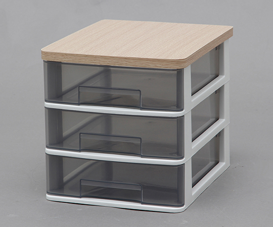 ウッドトップデスクチェスト フレンチオーク 262×331×269mm