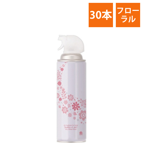 トイレの消臭スプレー　スッキーリエア!　エアリーホワイトフローラルの香り　350mL　1セット(30本)画像