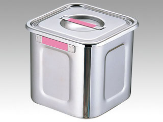 カラー角キッチンポット24cm 緑画像