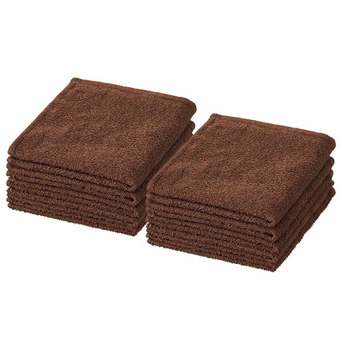 おしぼりﾀｵﾙ ﾌﾞﾗｳﾝ 1ﾊﾟｯｸ(10枚)画像