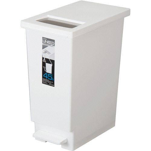 ﾕﾆｰﾄﾞ ﾌﾟｯｼｭ&ﾍﾟﾀﾞﾙ 45L ﾎﾜｲﾄ 1個画像