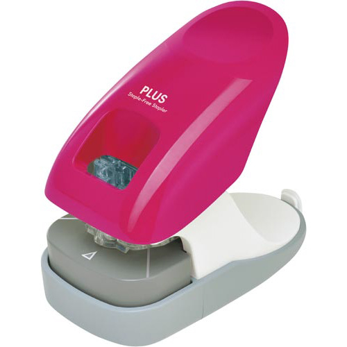 ペーパークリンチ　卓上型　１２枚とじ　ピンク画像