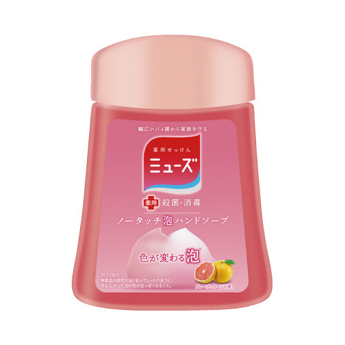 ミューズノータッチ泡　グレープフルーツ　付替×４画像