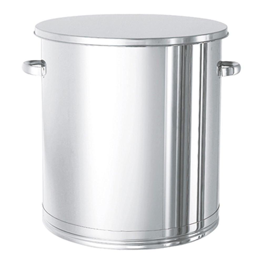 フタ付きステンレス大型タンク　150L