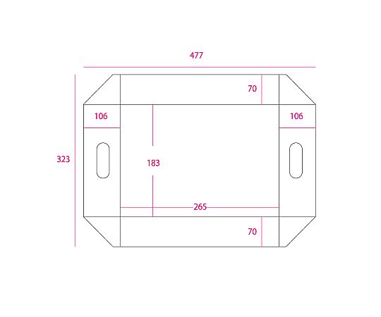 段ボール用フィルムパッド　B5用-110　5枚 パッケージが正面から見える状態で、全体的にクリアな質感を持つフィルムパッドが並んでいる。