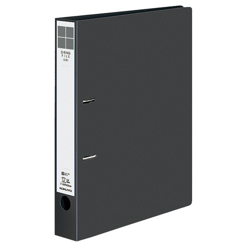 Dﾘﾝｸﾞﾌｧｲﾙ(ER) A4ﾀﾃ 2穴 300枚 30mmとじ 背幅45mm ﾀﾞｰｸｸﾞﾚｰ 1ｾｯﾄ(10冊)画像