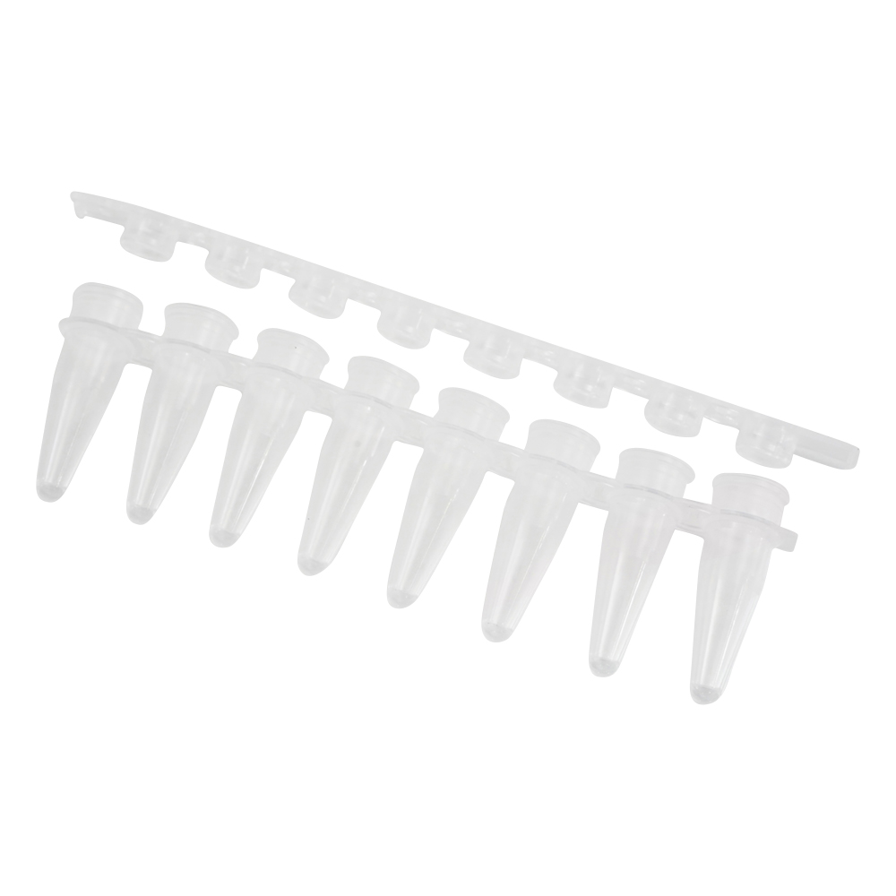 ビオラモPCRチューブ 0.2mL 8連フラット 1箱（40本×3袋入）画像