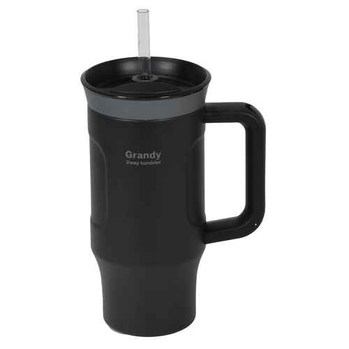 タンブラー グランディ 2WAYタンブラー 600ml ブラック画像