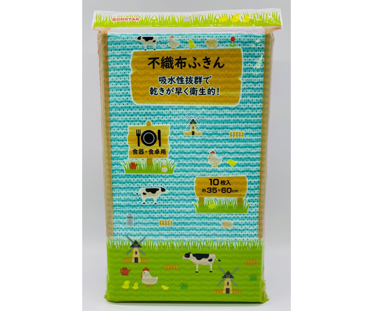 不織布ふきん 10枚入 10個×8袋画像