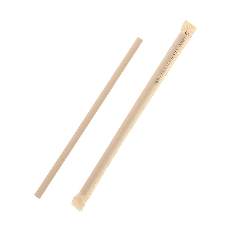 竹ストロー　８ｍｍ平口単袋画像