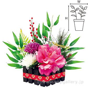 菱形正月アレンジ画像