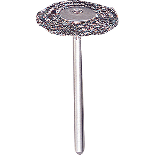 平型ﾌﾞﾗｼ ｽﾃﾝﾚｽ 線0.1×外径Φ23×軸Φ3 1箱(50本)画像