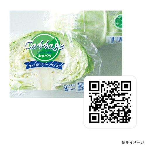 青果用袋 カットキャベツQR 精工画像