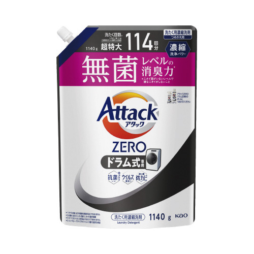 アタックＺＥＲＯ　ドラム式専用　詰替１１４０ｇ×６画像