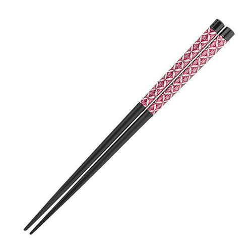 箸 21cm 八角 剣菱木製 赤画像