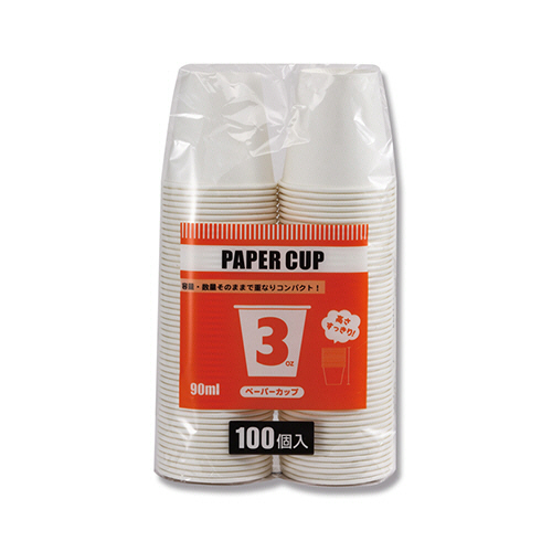 紙ｺｯﾌﾟ S.T.ﾍﾟｰﾊﾟｰｶｯﾌﾟ ｴｺﾉﾐｰ 3ｵﾝｽ ﾎﾜｲﾄ 1ｾｯﾄ(3000個:100個×30ﾊﾟｯｸ)画像