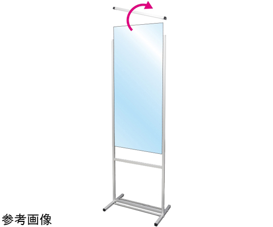 トールパーテーション　1200×900mm　キャスター付 明るい場所に設置されたキャスター付きのパーテーションが機能的に配置されている様子