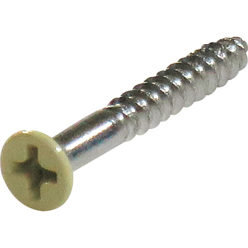 ﾈｼﾞｶﾗｰ ｽﾃﾝﾚｽ 木ねじ 皿頭 2.4×16ﾗｲﾄﾍﾞｰｼﾞｭ 1ﾊﾟｯｸ(16本)画像